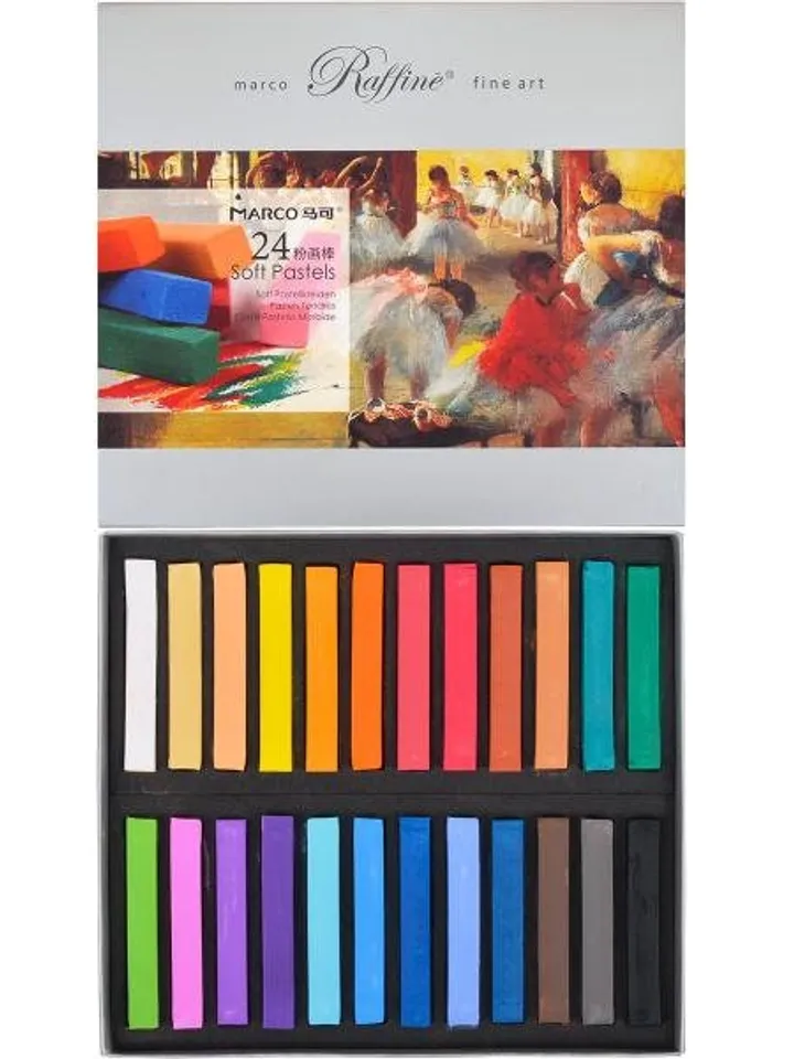 Soft Dry Pastels 24 Sets, Drawing Crayons,Art Pastels,colored chalkcolored,Professional pastel,drawing objects, drawing materials,crayons
