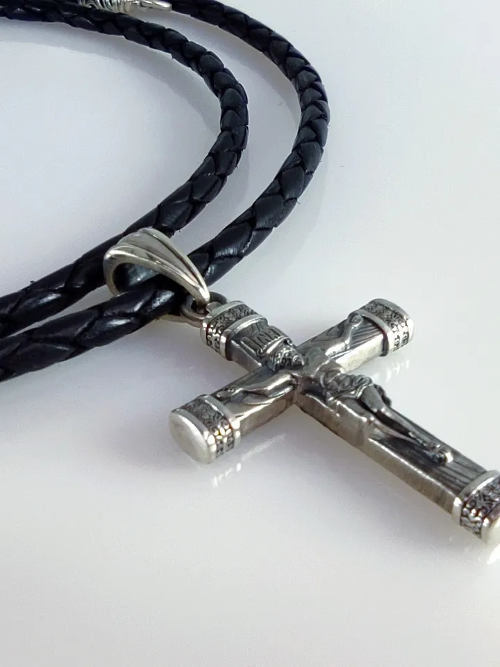 Beautiful cross with a crucifix