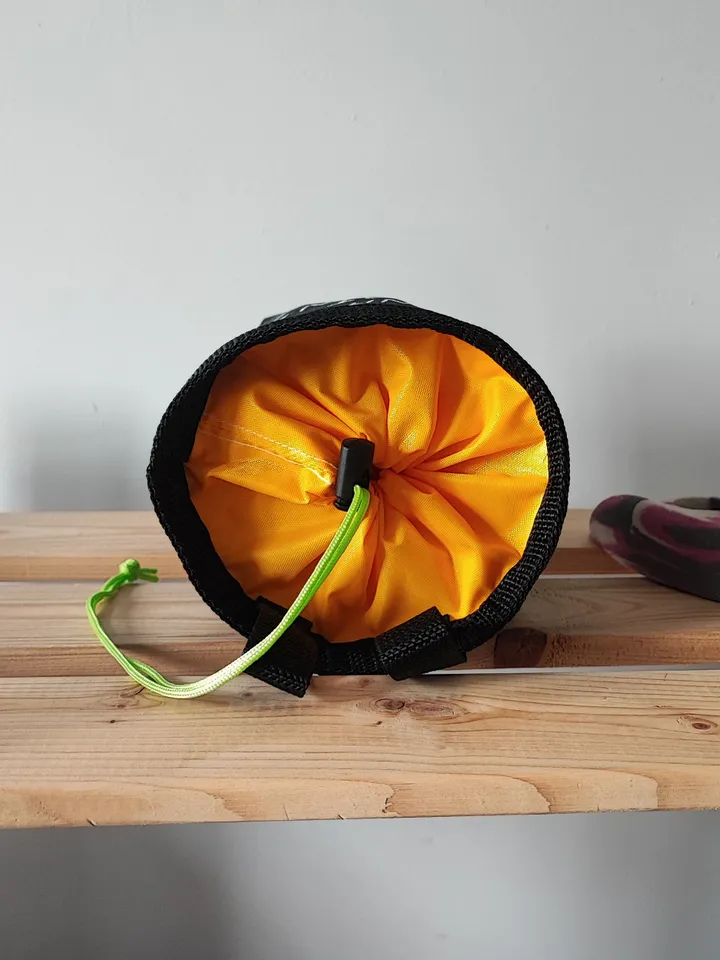 Chalk bag Not Cocaine №2 for rock climbing and bouldering