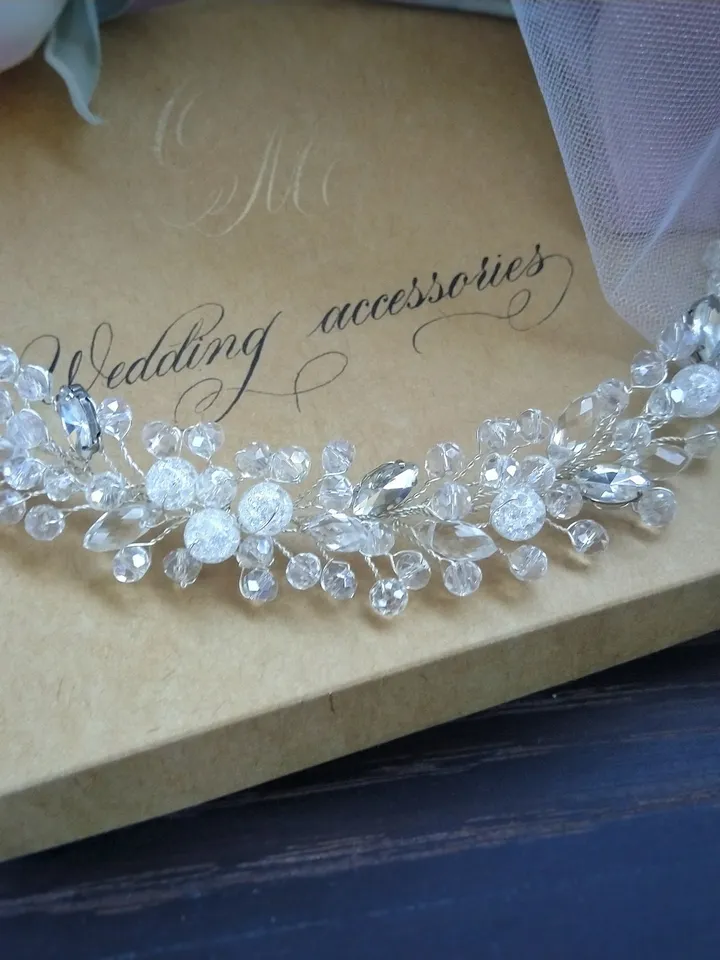 Bridal crystal hair vine for bride, crystal headpiece, hair accessories, wedding hair vine, bridal hair piece, small bridal tiara