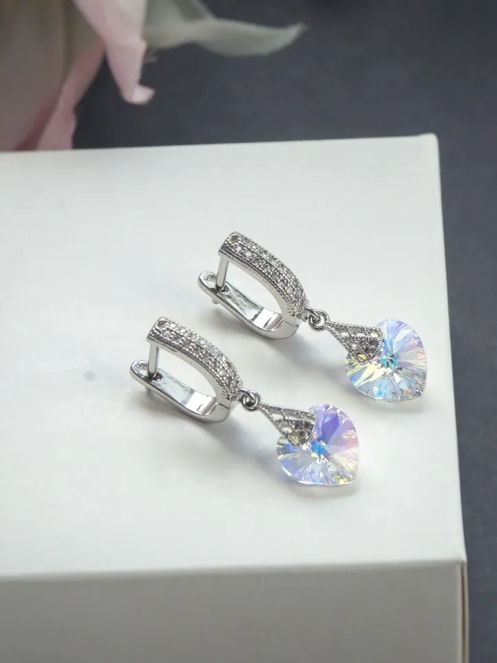 Crystal earrings for women, Cool earrings, christmas earrings, wife christmas gift, sister in law christmas gift, christmas gift baskets