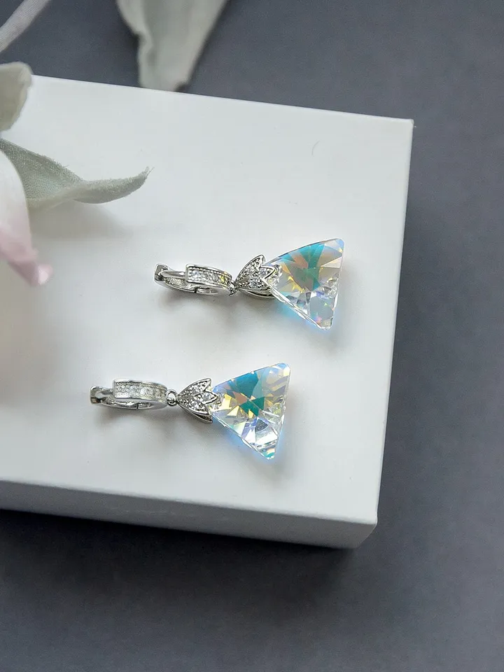 Crystal earrings for women, Cool earrings, christmas earrings, wife christmas gift, sister in law christmas gift, christmas gift baskets
