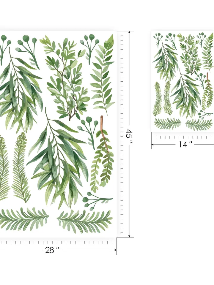 Greenery leaves Wall Decal Grass Tropical el111