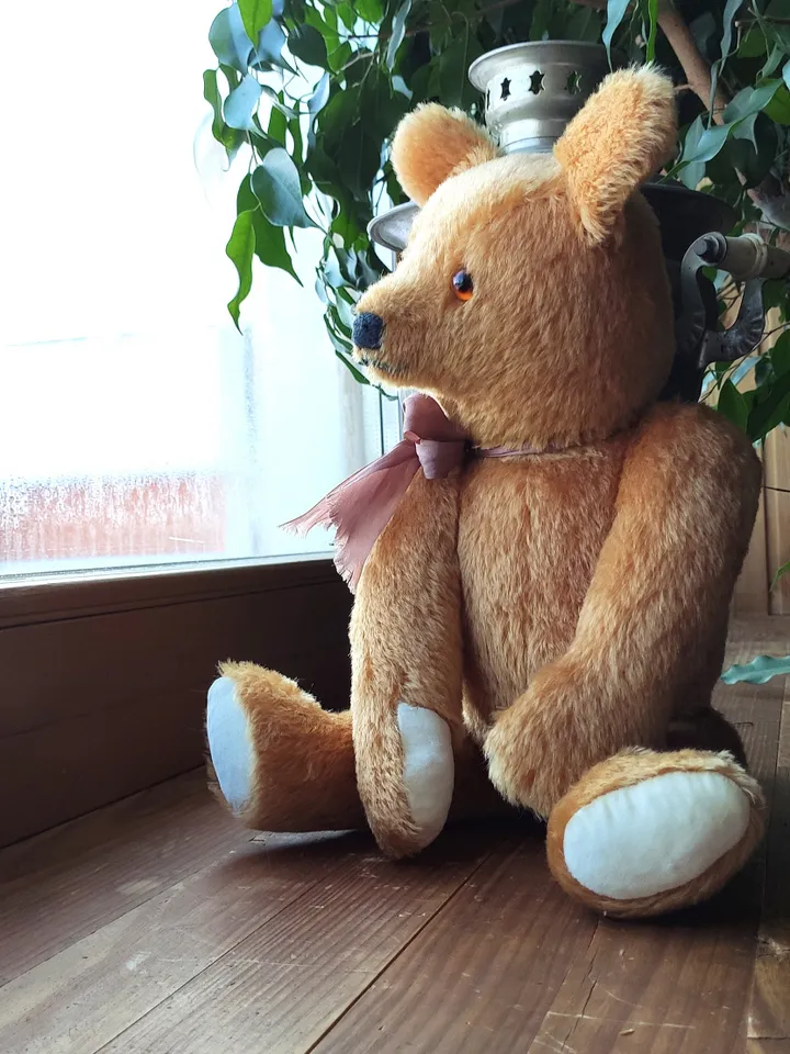 PDF Sewing Antique Style Prick Up Ears Teddy Bear Pattern 18 inch (45cm) Artist design/ traditional classic big  bear