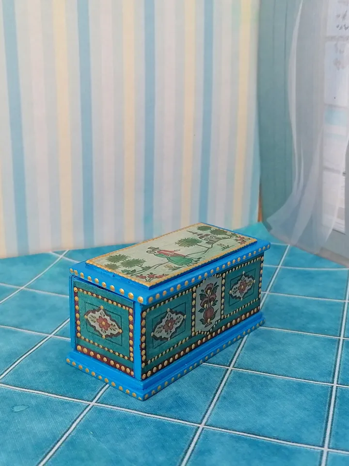 Doll box. Miniature. 1:12.