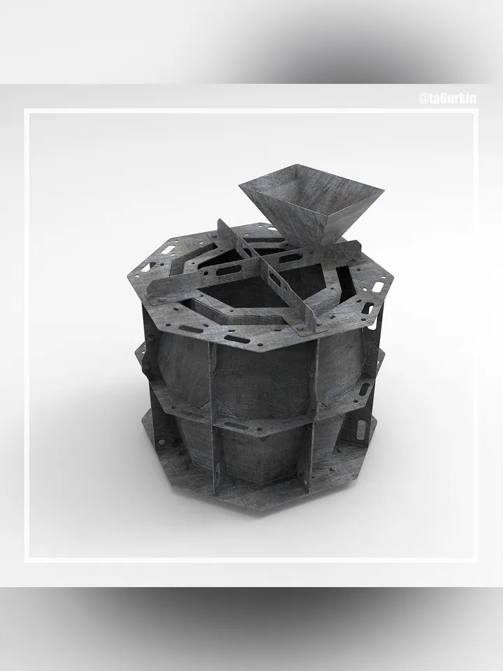 Welding Project Plans Drawings Mold 1 Pot (DXF, PDF)