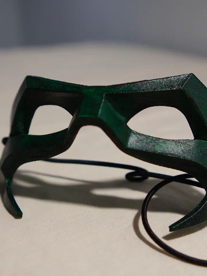 ROBIN 7 Green Mask from Batman Robin 7 Batman mask