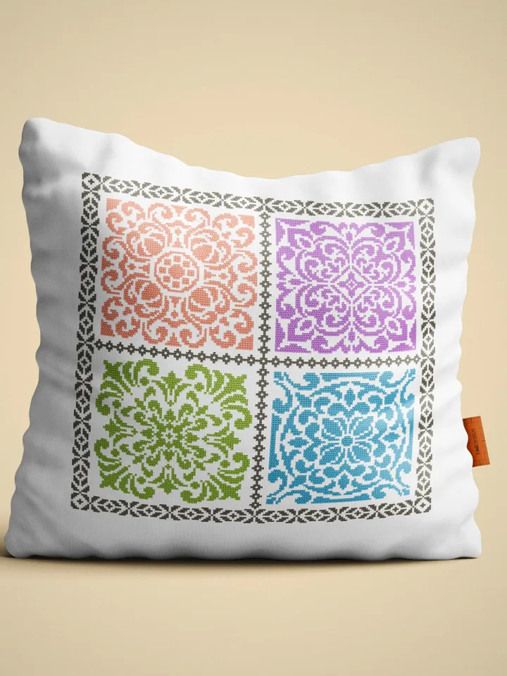 Square mandala cross stitch pattern PDF download Sampler cross stitch mandala ornament pattern for cross stitch pillow, DIY Home decor #M209