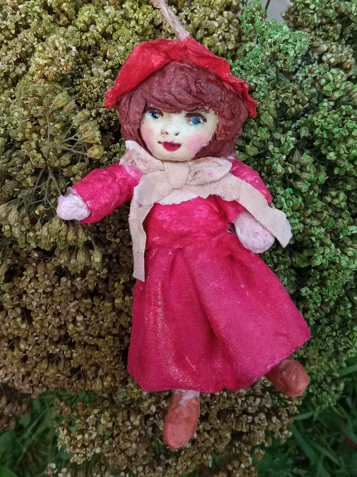Enchanting Handmade Little Red Riding Hood Doll - Unique Christmas Decor!
Free Shipping. Christmas tree toy.