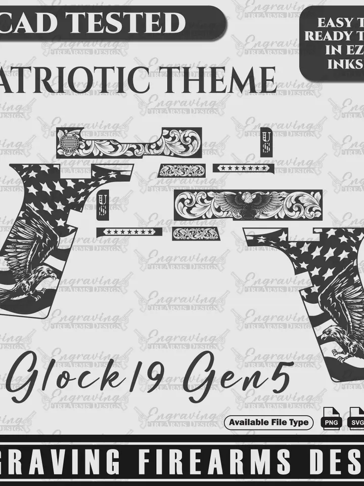 Engraving Firearms Design Glock19 Gen5 Patriot Design