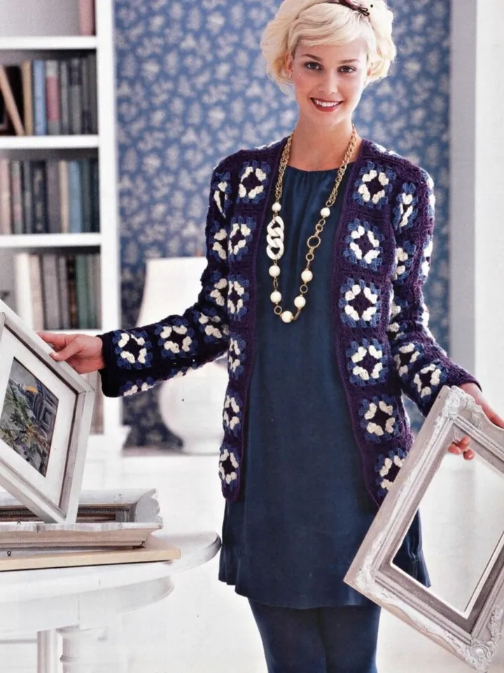 Cardigan Granny square cardigan pattern, cardigan crochet pattern, easy cardigan pdf