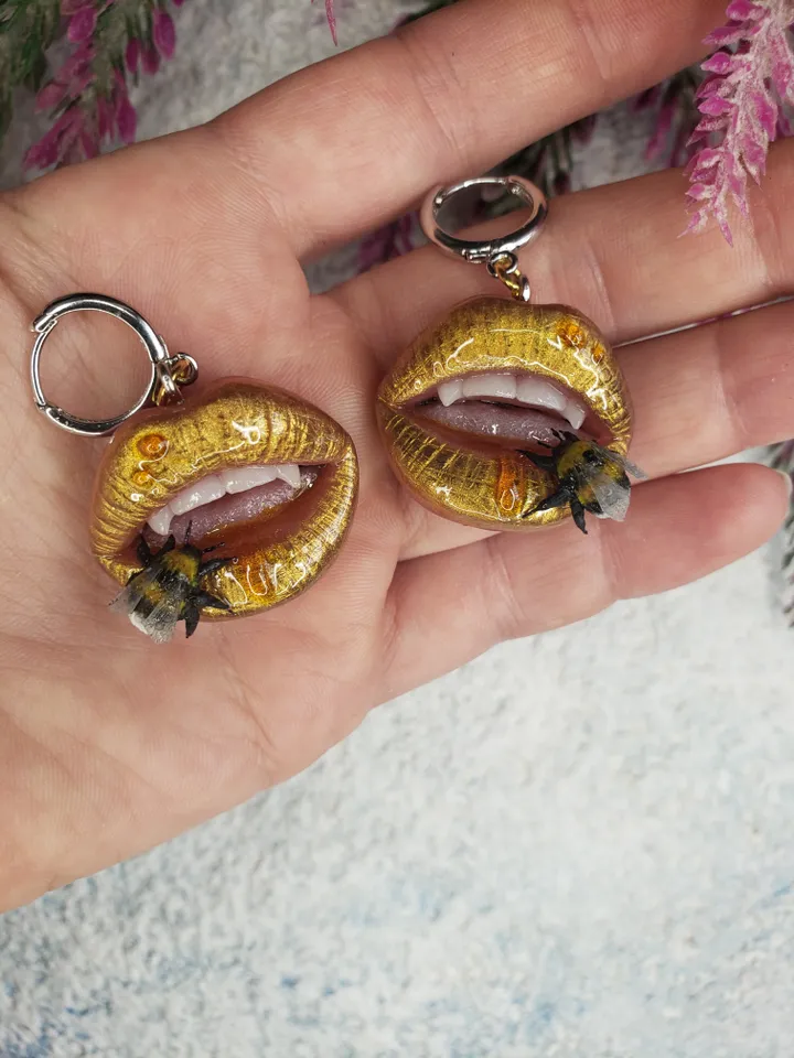 A set of earrings. 50% deposit