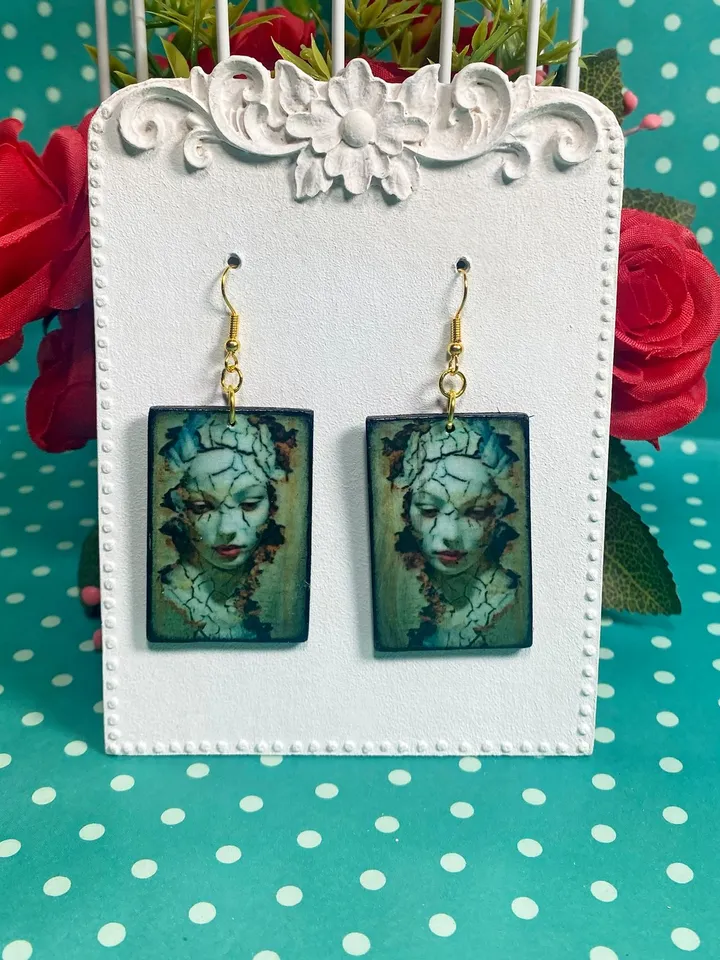 Handmade earrings.Handmade jewelry. Author's design.