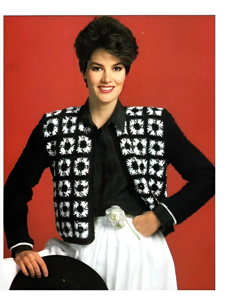 Cardigan granny square crochet pattern, jacket granny squares crochet pdf