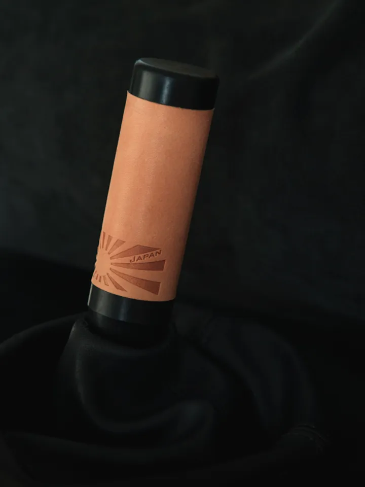 Custom made leather shift knob for manual honda acura toyota cars