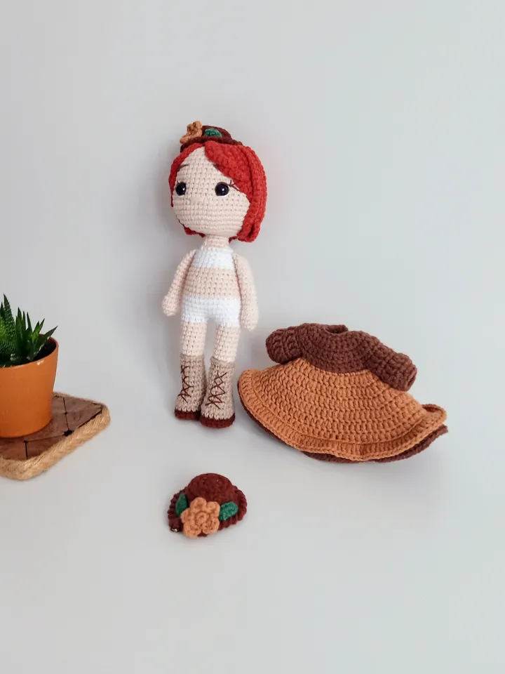 Handmade Crochet Doll, Customizable Amigurumi Stuffed Toy, Personalized Plush Doll, Unique Gift for Kids