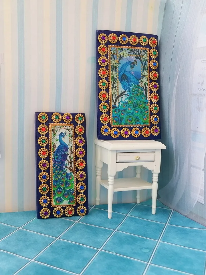 Panel for a dollhouse. Dollhouse.Handmade.
