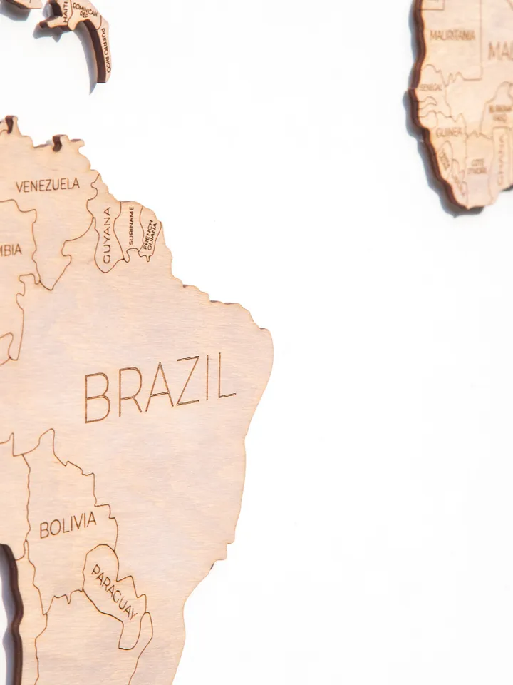 5th Anniversary Gift For Husband 3D Wooden World Map by Enjoy The Wood Rustic Home Decor Rustic Wall Art Decor Wooden Large Wall Art