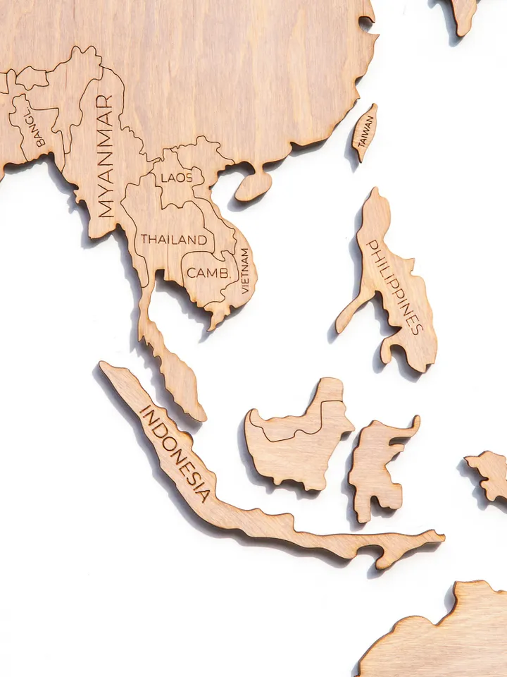 5th Anniversary Gift For Husband 3D Wooden World Map by Enjoy The Wood Rustic Home Decor Rustic Wall Art Decor Wooden Large Wall Art