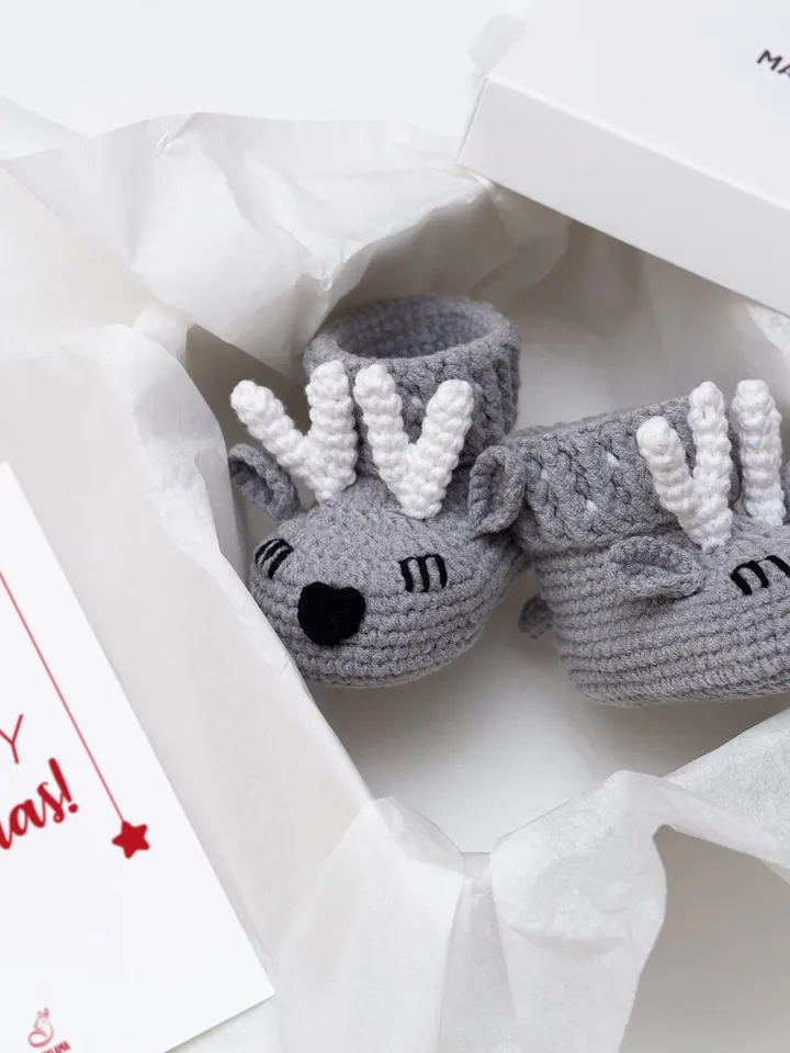 Christmas baby announcement gift box Christmas pregnancy gift for new mom Mommy to be basket Christmas newborn woodland gift nursery decor