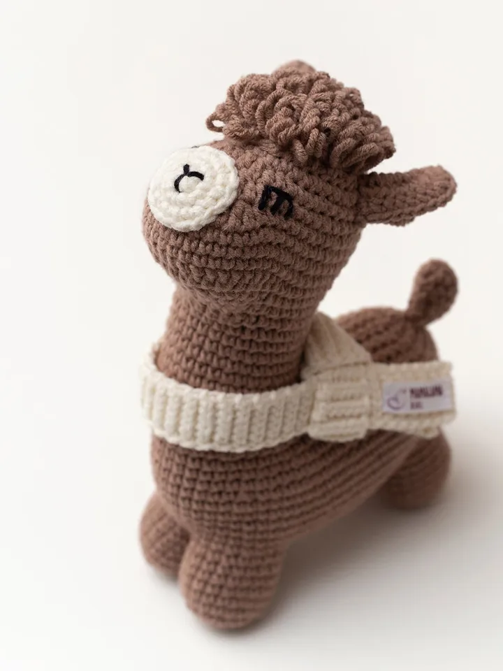 New mom gift idea for pregnancy baby shower reveal newborn congratulations welcome baby boy girl gift Neutral farm animal llama alpaca toy