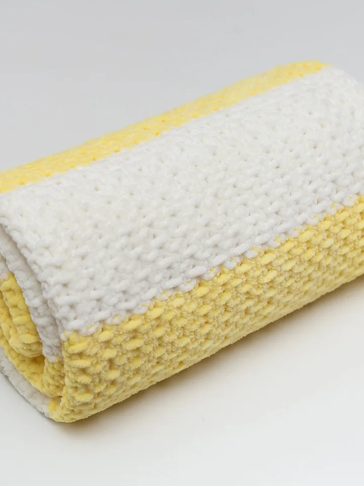 Soon to be mom gift for expecting for a girl pregnant friend Baby shower gender reveal it's a girl gift set with striped yellow baby blanket