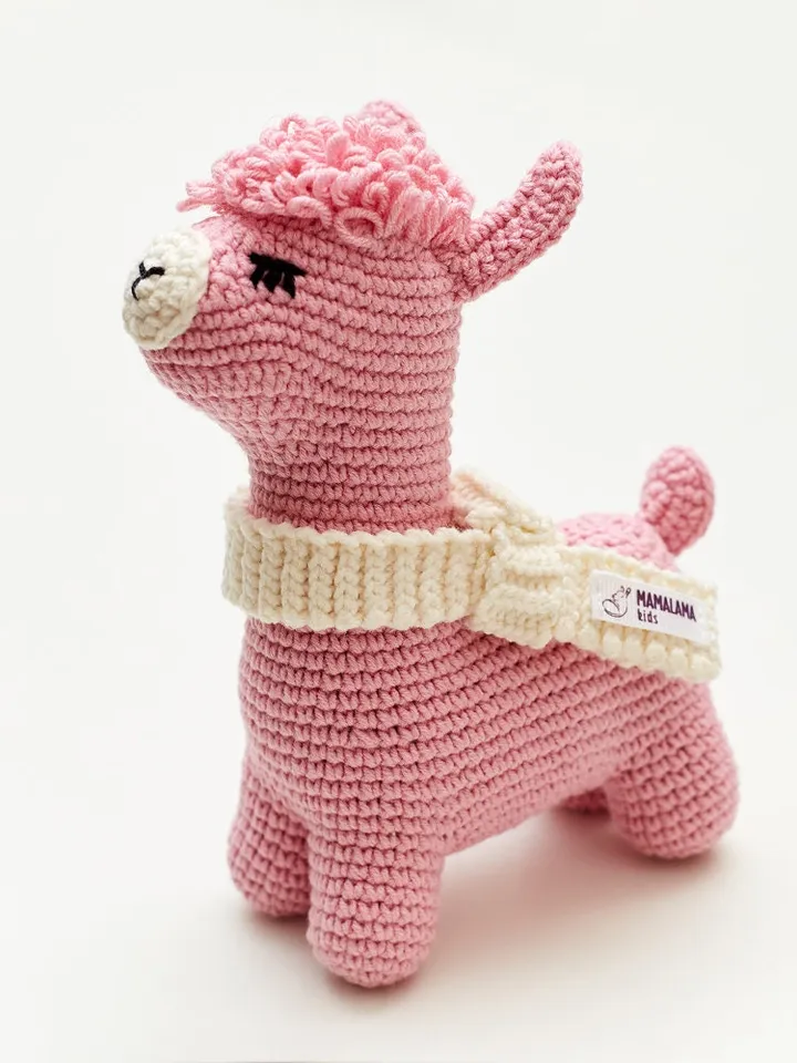 New mom gift for It's a girl baby shower Expecting pregnancy congrats gender reveal basket Pink newborn girl nursery props Sweet crochet toy