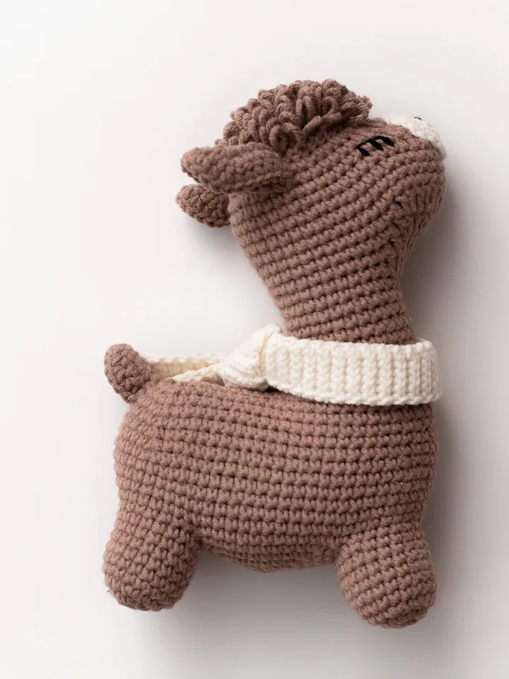 New mom gift idea for pregnancy baby shower reveal newborn congratulations welcome baby boy girl gift Neutral farm animal llama alpaca toy