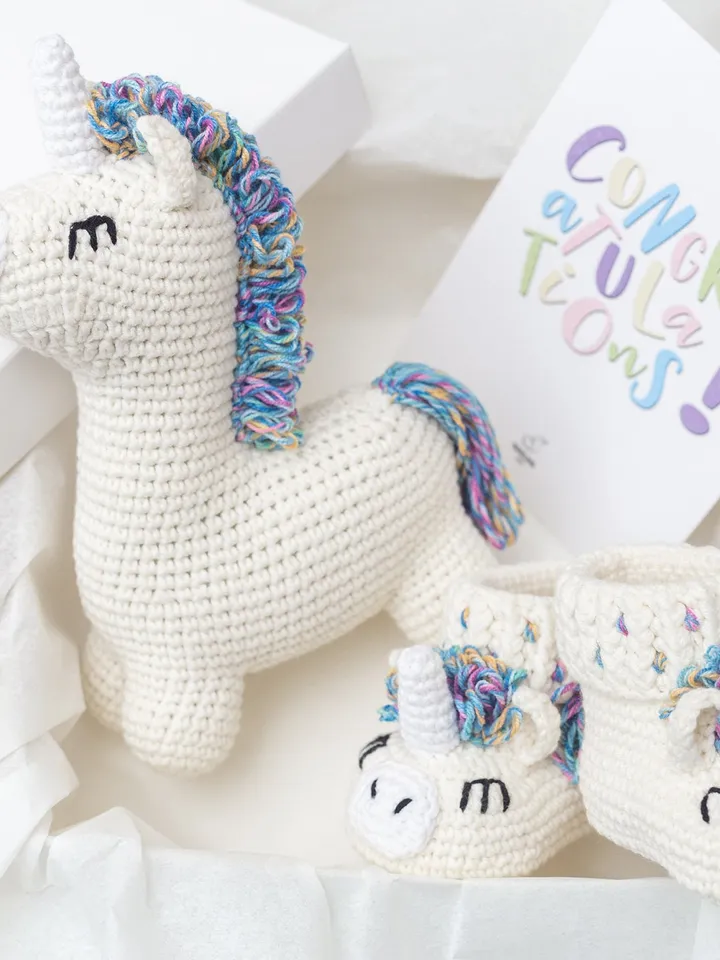 Pregnancy gift basket New baby mom parents unicorn set Expecting mom gift Soon to be mom sweet baby shower neutral nursery decor booties