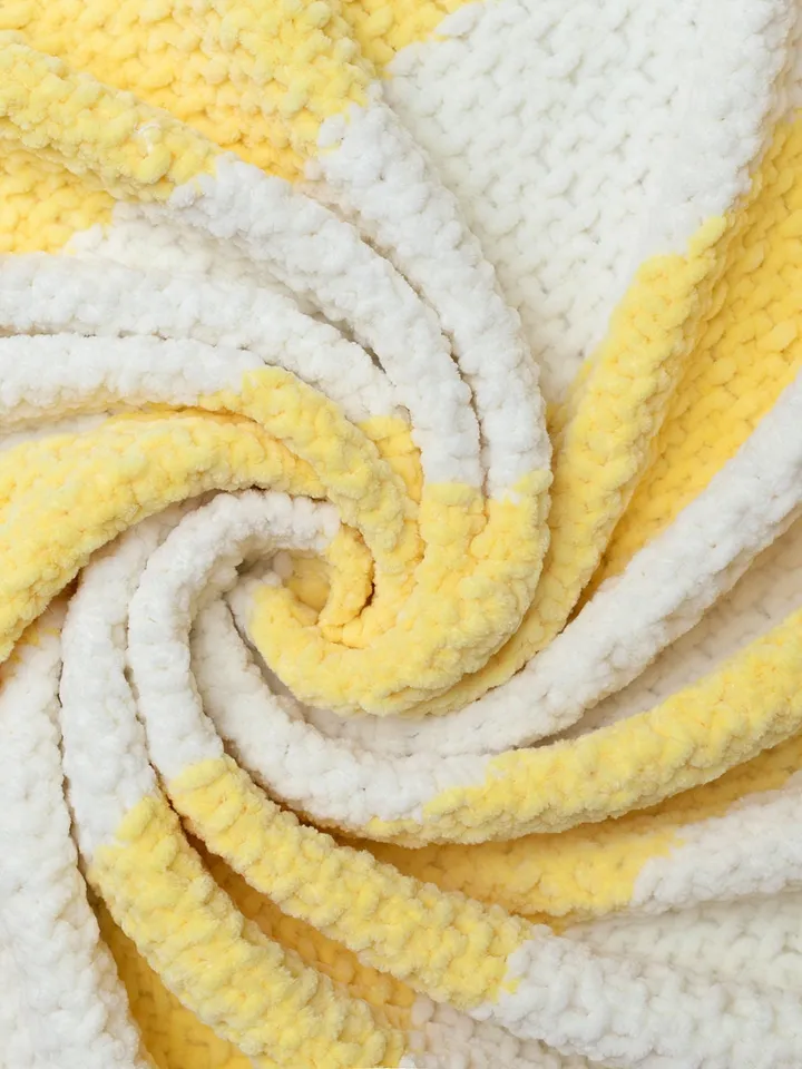 Soon to be mom gift for expecting for a girl pregnant friend Baby shower gender reveal it's a girl gift set with striped yellow baby blanket