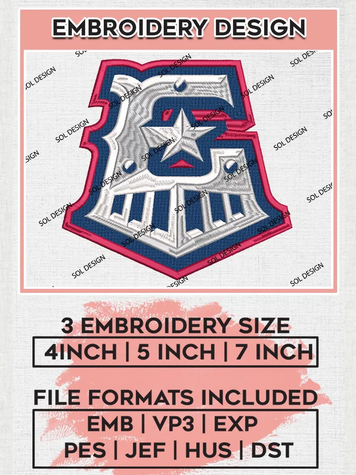 MiLB Round Rock Express Embroidery Design Files, MiLB Round Rock Express Logo, Minor League Baseball Logo Embroidery Designs, MiLB embroidery designs, Machine embroidery designs, Digital Download