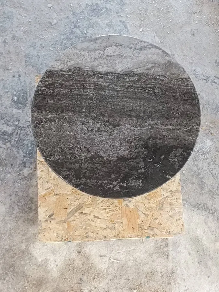 Brown marble side table, end table handmade real marble free shipping italian model