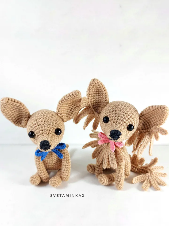 Chihuahua Crochet Pattern Amigurumi Dog. Digital Download. PDF.