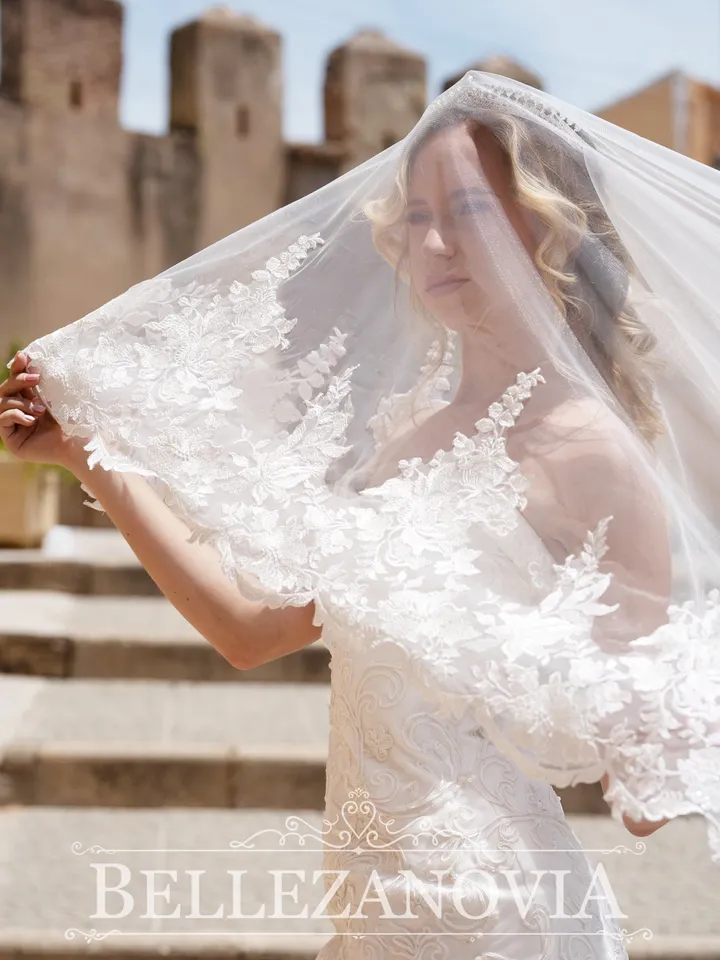 long veil wedding / long bridal veil / Sequins Veil / Cathedral wedding veil lace / Chapel bridal veil / Royal Veil Sequins - 900232