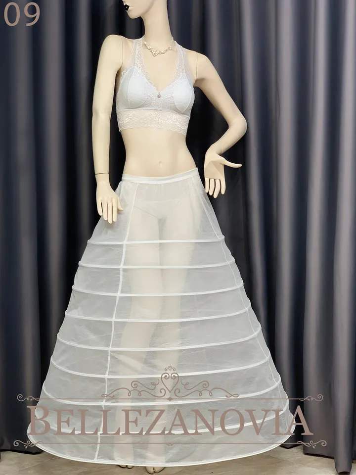 Bridal Petticoat, Petticoats unique size, 9 Hoop Underskirt, Wedding Petticoat, Crinoline Bridal Wedding, One-Tiered Netted Petticoat, Skirt