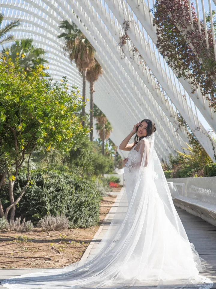 Chantilly lace veil/Cathedral bridal veil/1 tier lace veil wedding /Chapel lace tulle veil/Waltz wedding veil/Lace cathedral veil -900156