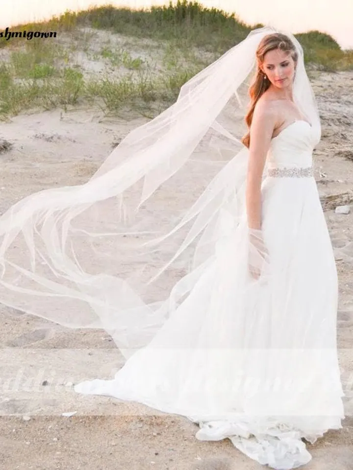Simple boho veil Raw Cut Edge veil Ivory Drop Veil Raw Edge Veil Veil white Simple Veil Wedding Cathedral Light Ivory Bridal Veil Drop veil