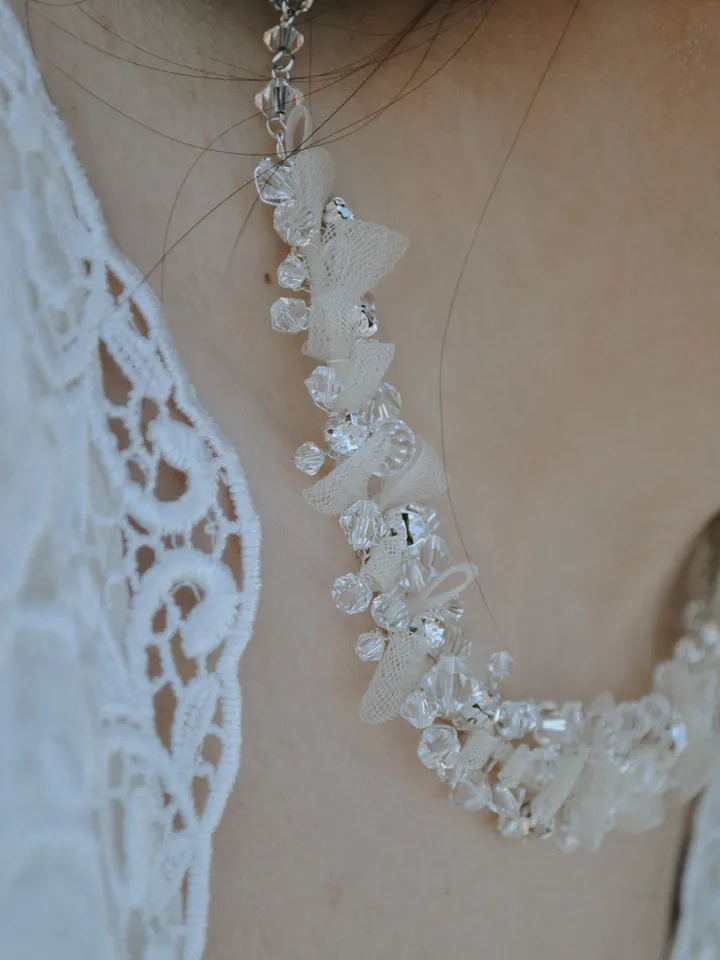 Wedding necklace and earrings, Wedding Jewelry Set, Art Deco Wedding Jewelry, Art Deco Bridal Jewelry, Boho Earrings and necklace for bride