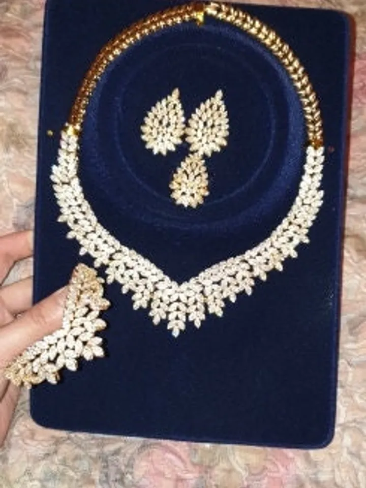 Silver Royal wedding jewelry set Necklace wedding set Gold Bridal Necklace Earrings and Bracelet Set Wedding Accessories Bridal Necklace set