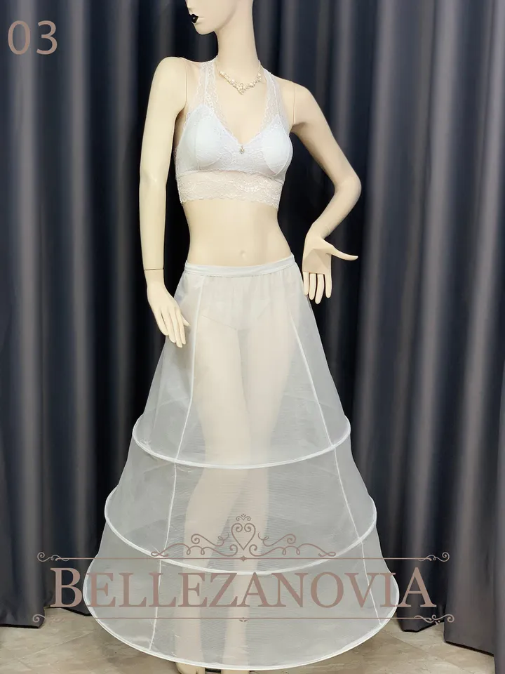 Bridal Petticoat, Petticoats unique size, 3 Hoop Underskirt, Wedding Petticoat, Crinoline Bridal Wedding, One-Tiered Netted Petticoat, Skirt