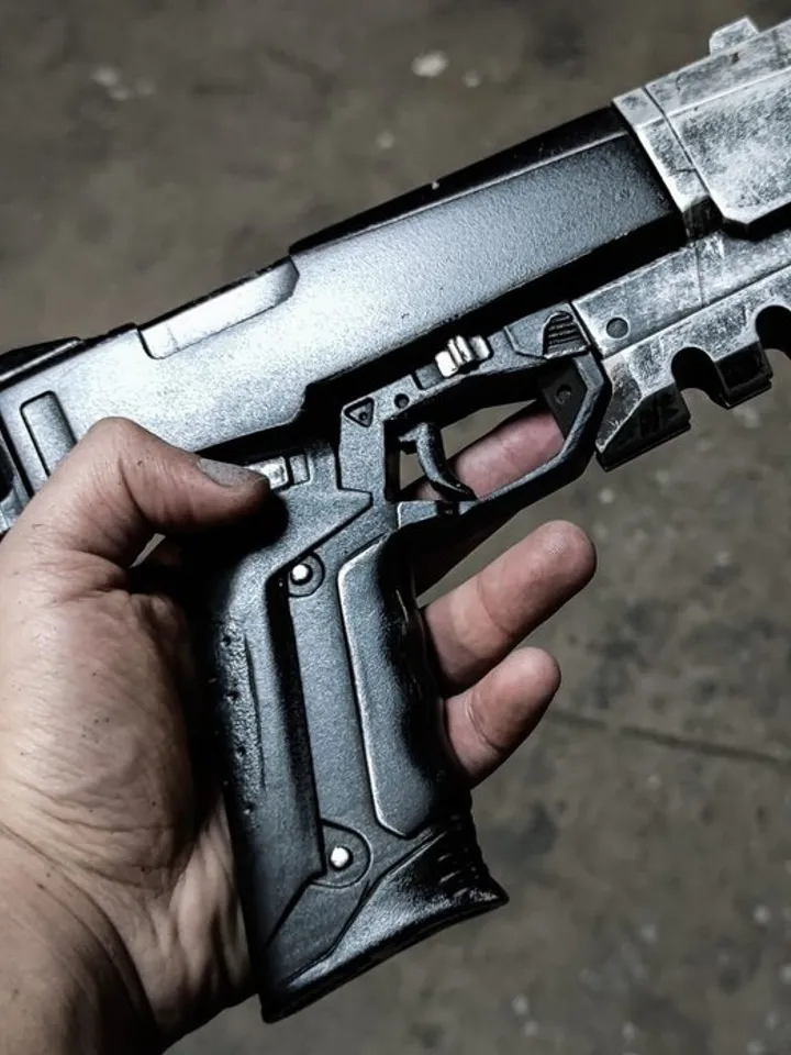 Cyberpunk cosplay toy gun larp - militech prop pistol - ARASAKA - Budget Arms