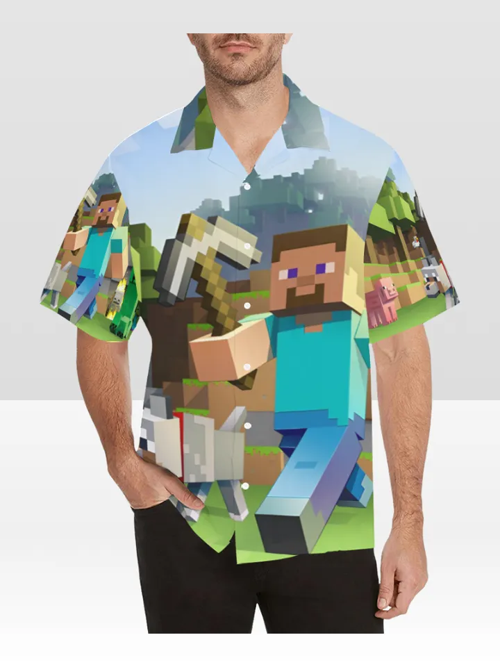 Minecraft Hawaiian Shirt