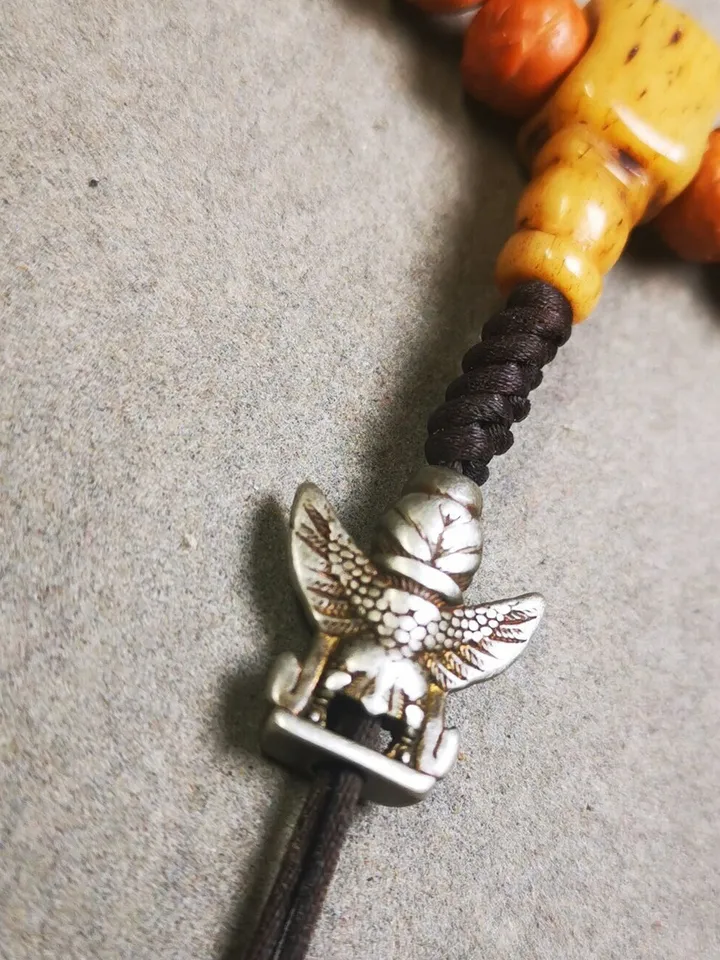 Gandhanra Handmade Tibetan Amulet,Garuda Pendant for Mala,Bag Hanging,Prayer Bead Accessories,0.7" × 0.6"