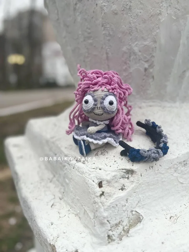 PDF Crochet Pink Muerte Doll Pattern, Halloween Pattern, Crochet Santa Muerte, Doll Crochet Pattern, Skull Doll, Monster Doll Pattern