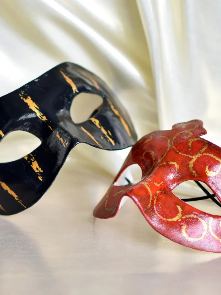 Masquerade mask for couples to men and women rennasaince dress. Venetian mask columbine to masquerade costume .