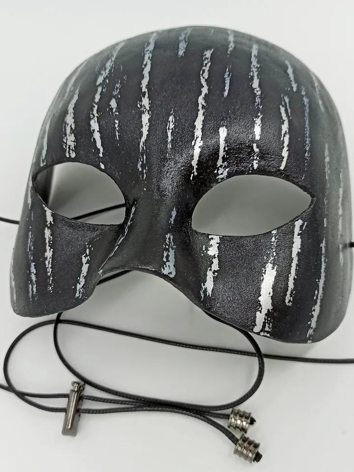 Phantom of the opera masquerade mask men. Custom cosplay half face mask to carnival costume. Halloween mask.