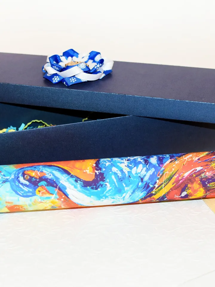 Peacock kaleidoscope. Art print roommate gift. Art therapy friendship long distance gift with watercolor bird peacock.