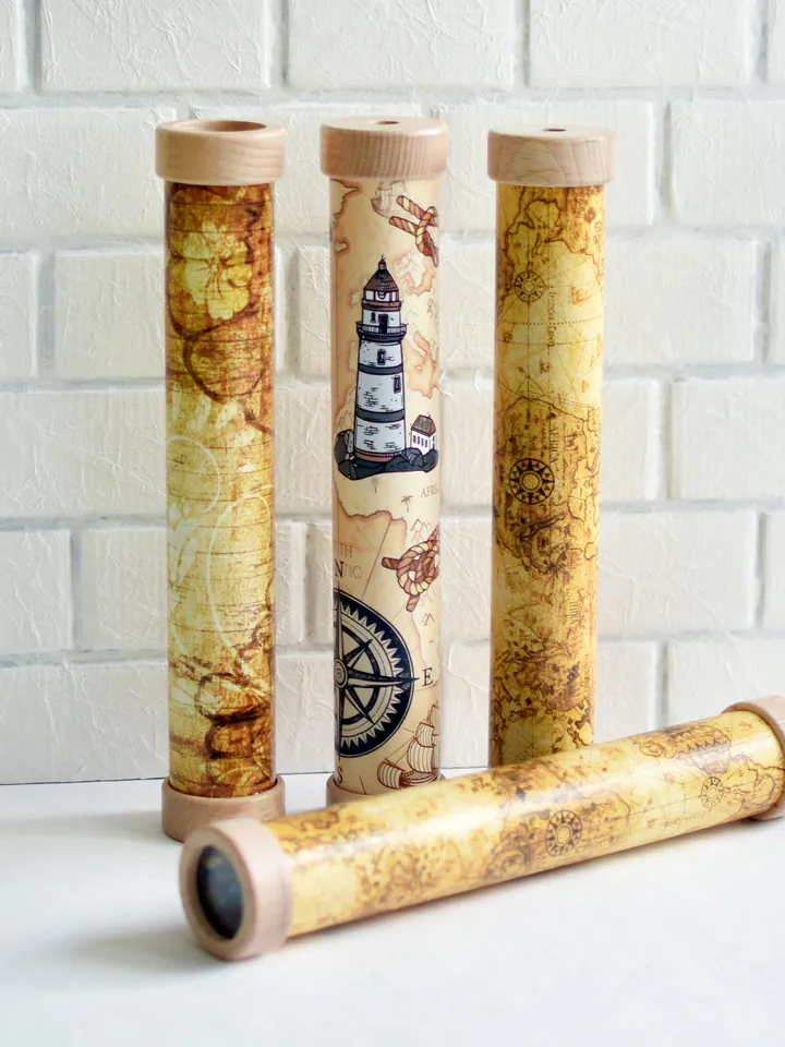 Nautical decor, kaleidoscope, art history teacher gift, lighthouse gift, coastal decor, librarian gifts.
