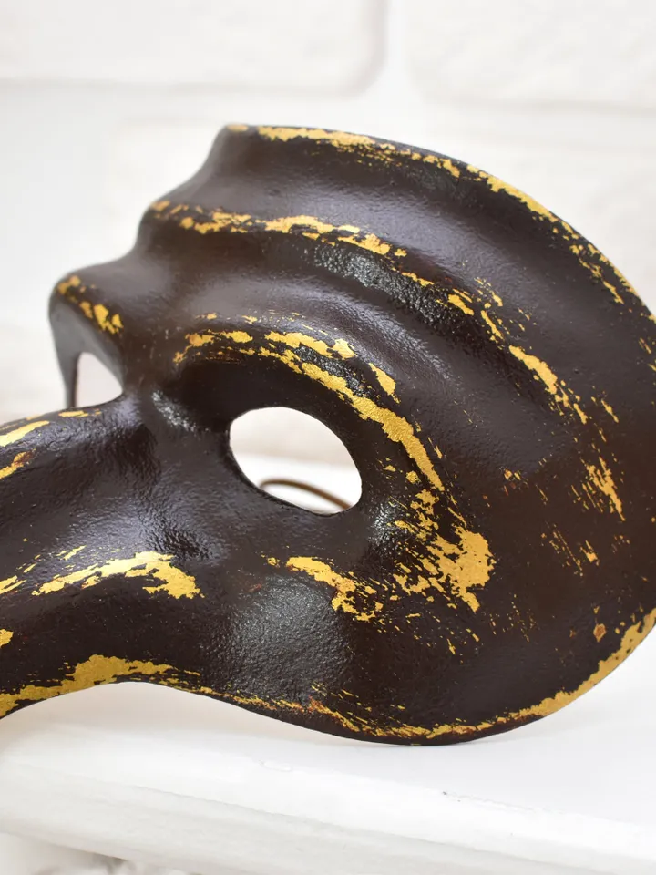 Long nose masquerade mask men. Plague doctor venetian mask.