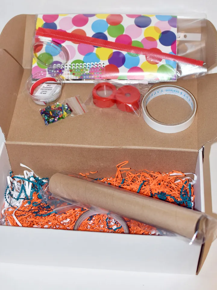 Mystery box DIY craft kit for adults and kids science kit.Activities kit for kids. DIY kaleidoscope kit Stim toy.